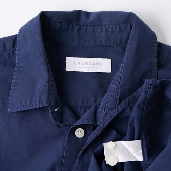 Everlane Women XS Button-Up Shirt Classic Long Sleeve Minimalist Preppy Academic - Picture 8 of 8